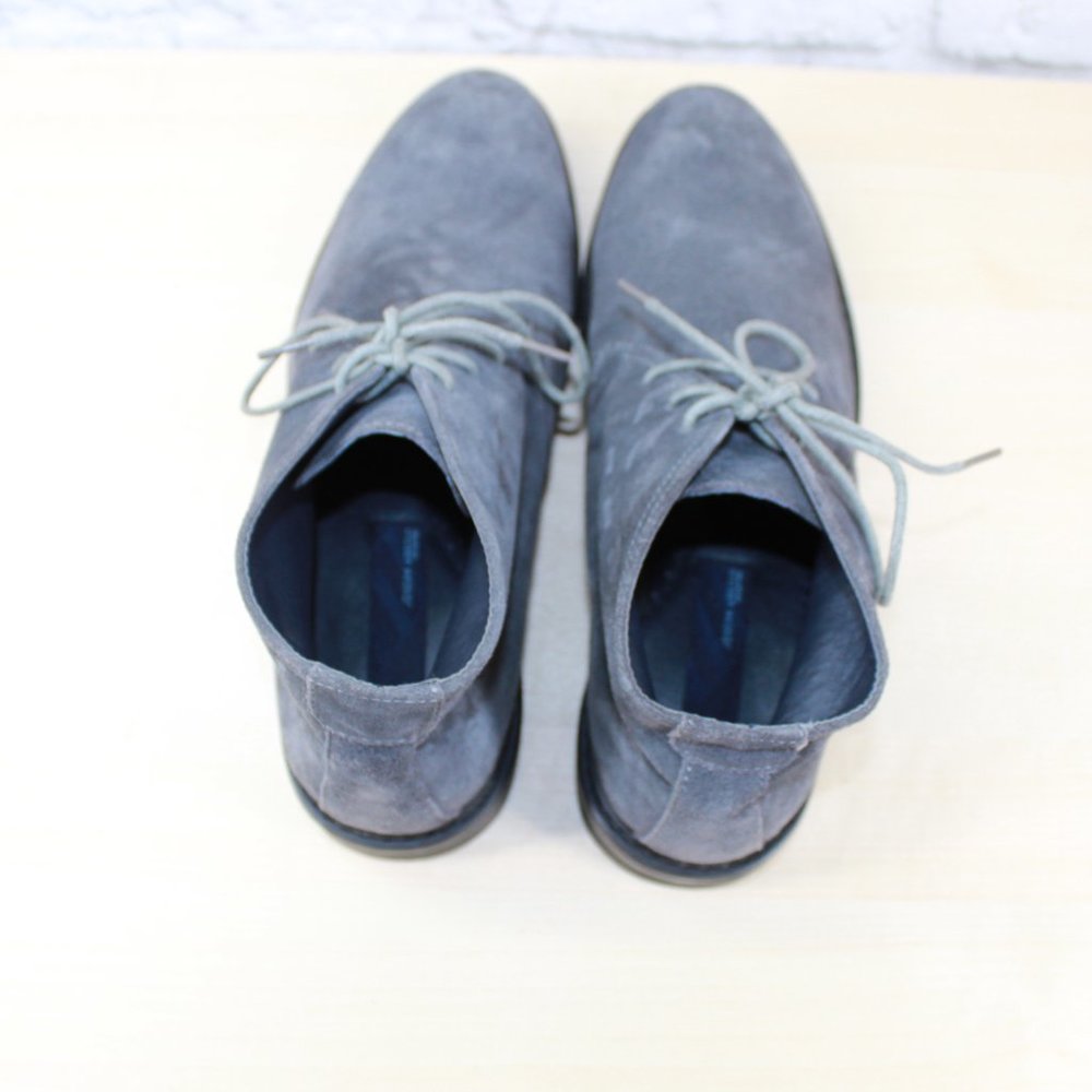 Joseph Abboud Gray Suede Lace Up Chukka Boots Size 10 - Picture 6 of 9